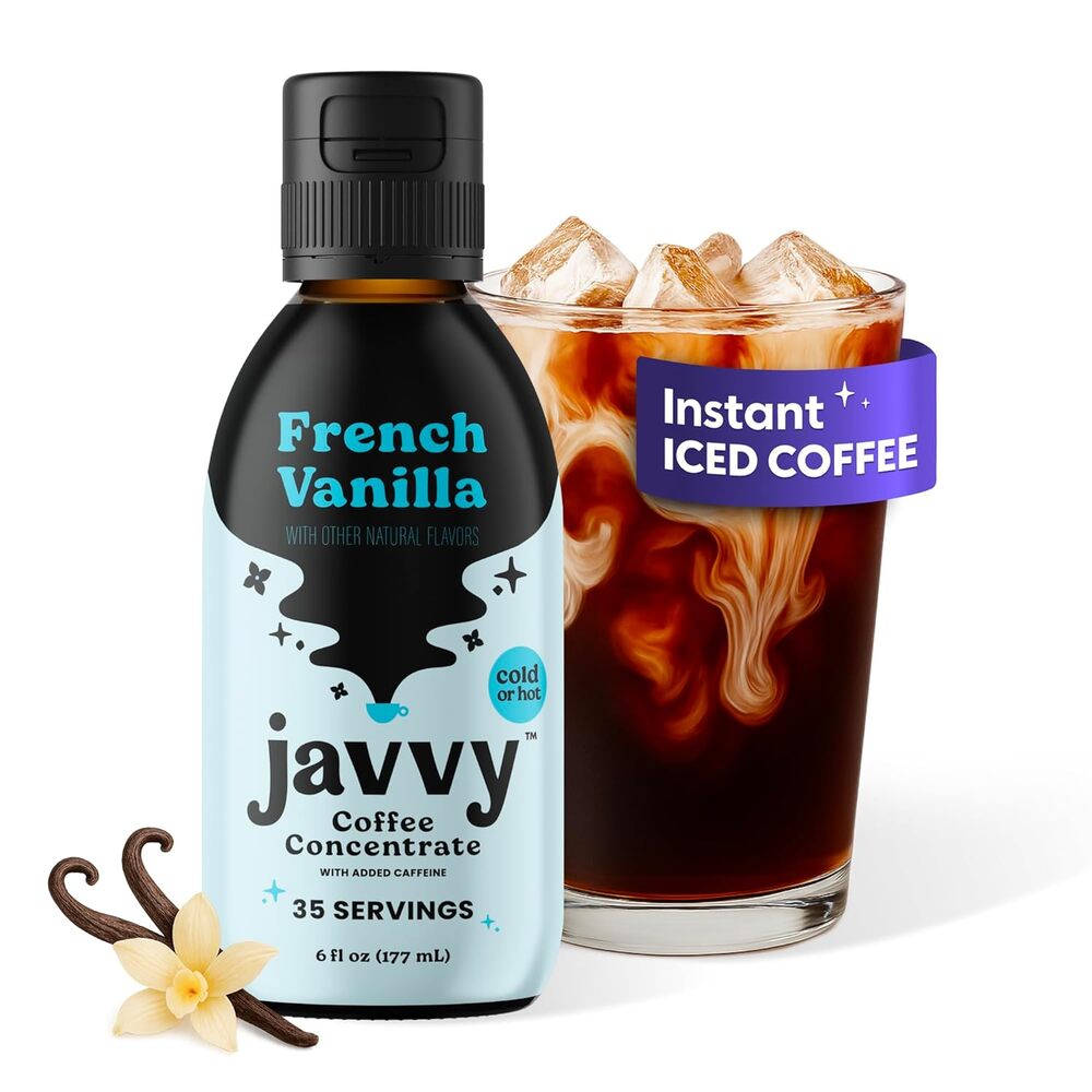 Coffee Concentrate - Cold Brew, Instant Hot Drinks, 35 Servings, French Vanilla - Picture 1 of 9